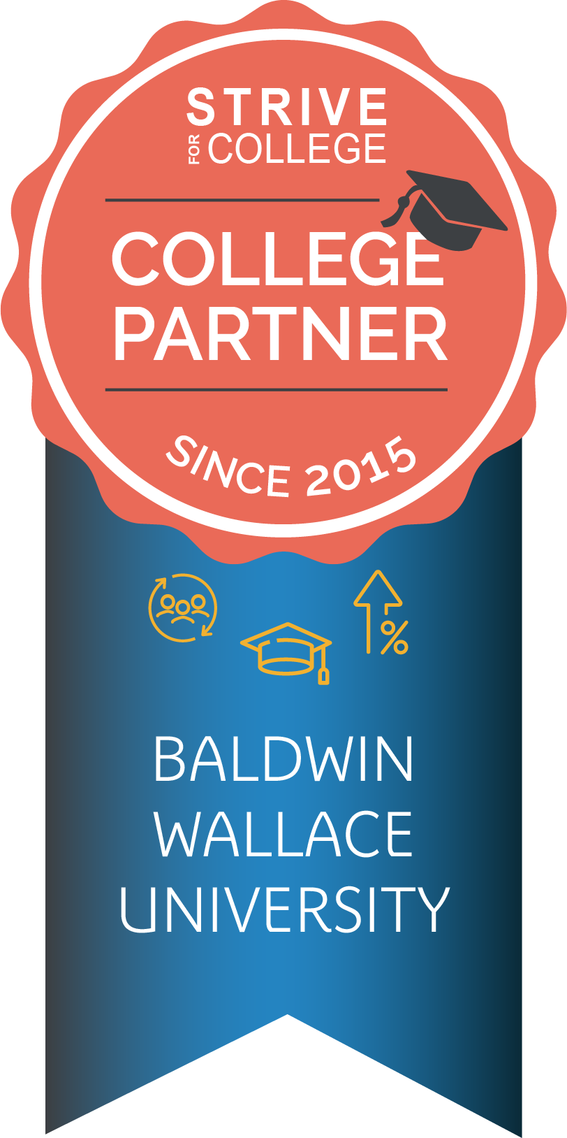 Strive 5 Badge of Excellence for Baldwin Wallace